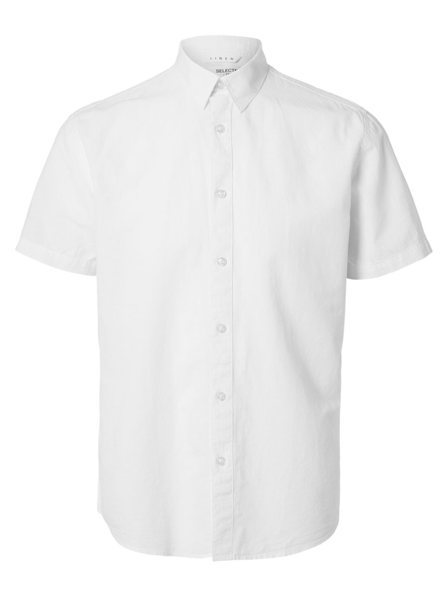 Selected Men Kortærmede skjorter 16092495_white_S - Bygholm Menswear